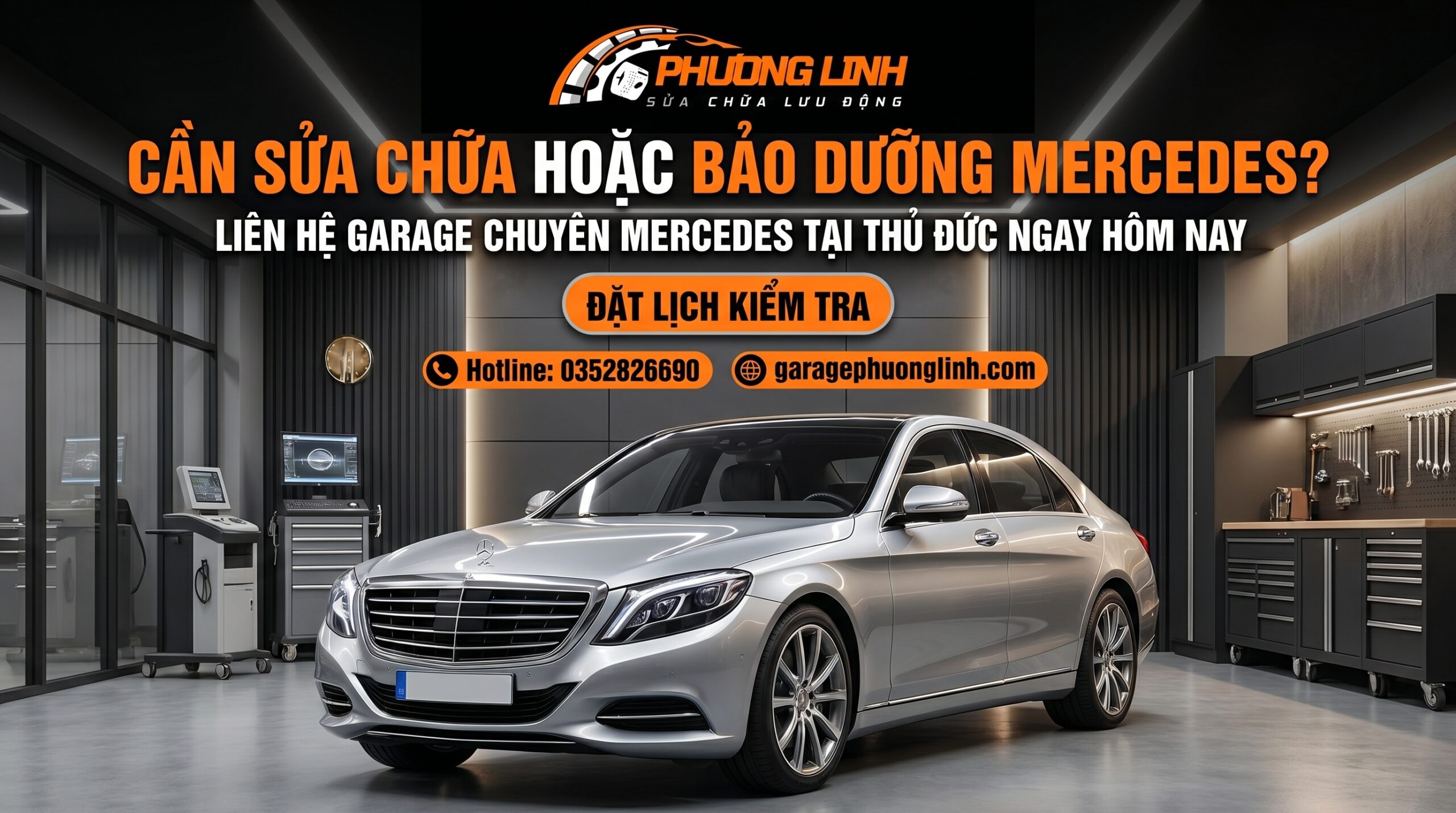 Garage Chuyên Mercedes Tại Thủ Đức Garage Phương Linh